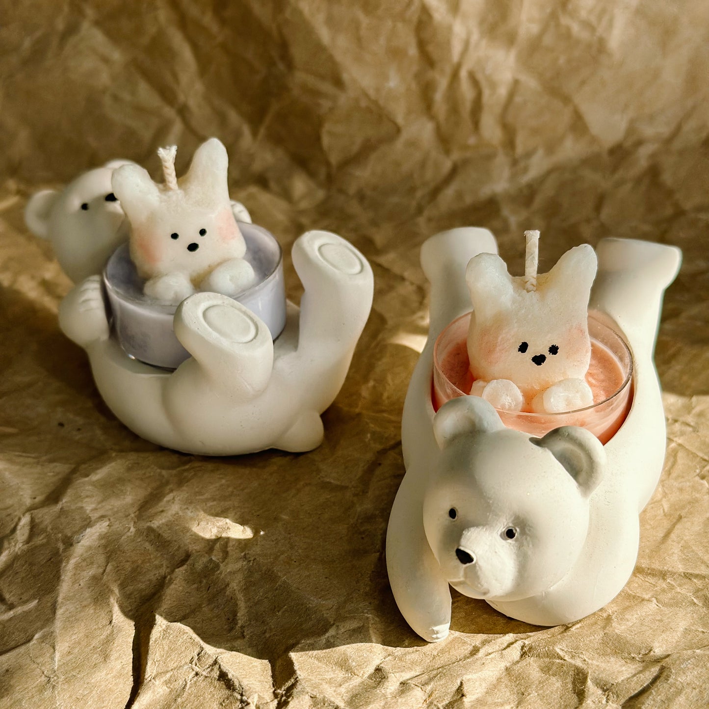 Chill Out Bear Tea Light Candle Holder